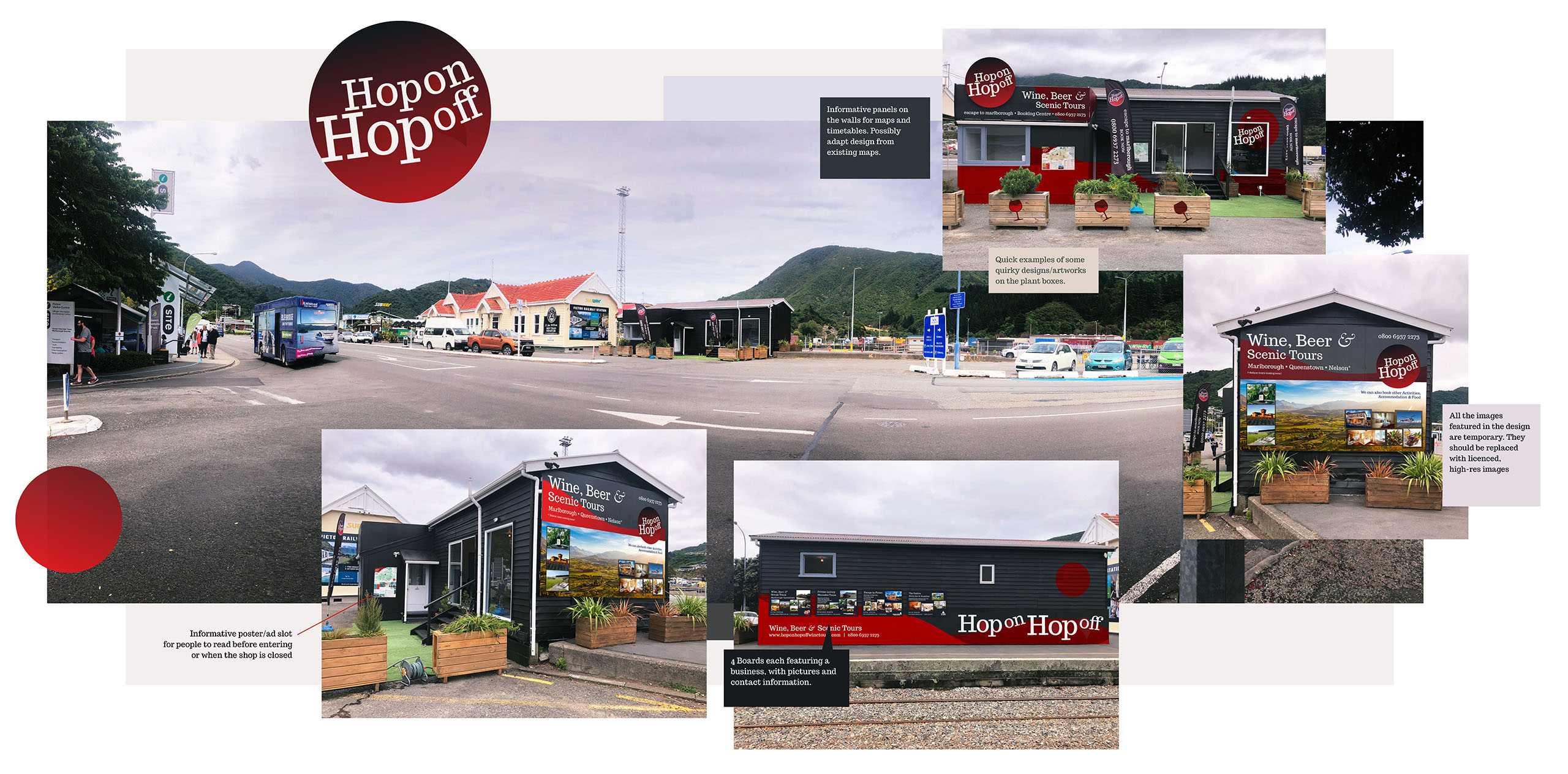 Hop On Hop Off: Office Exterior Wrappings Design